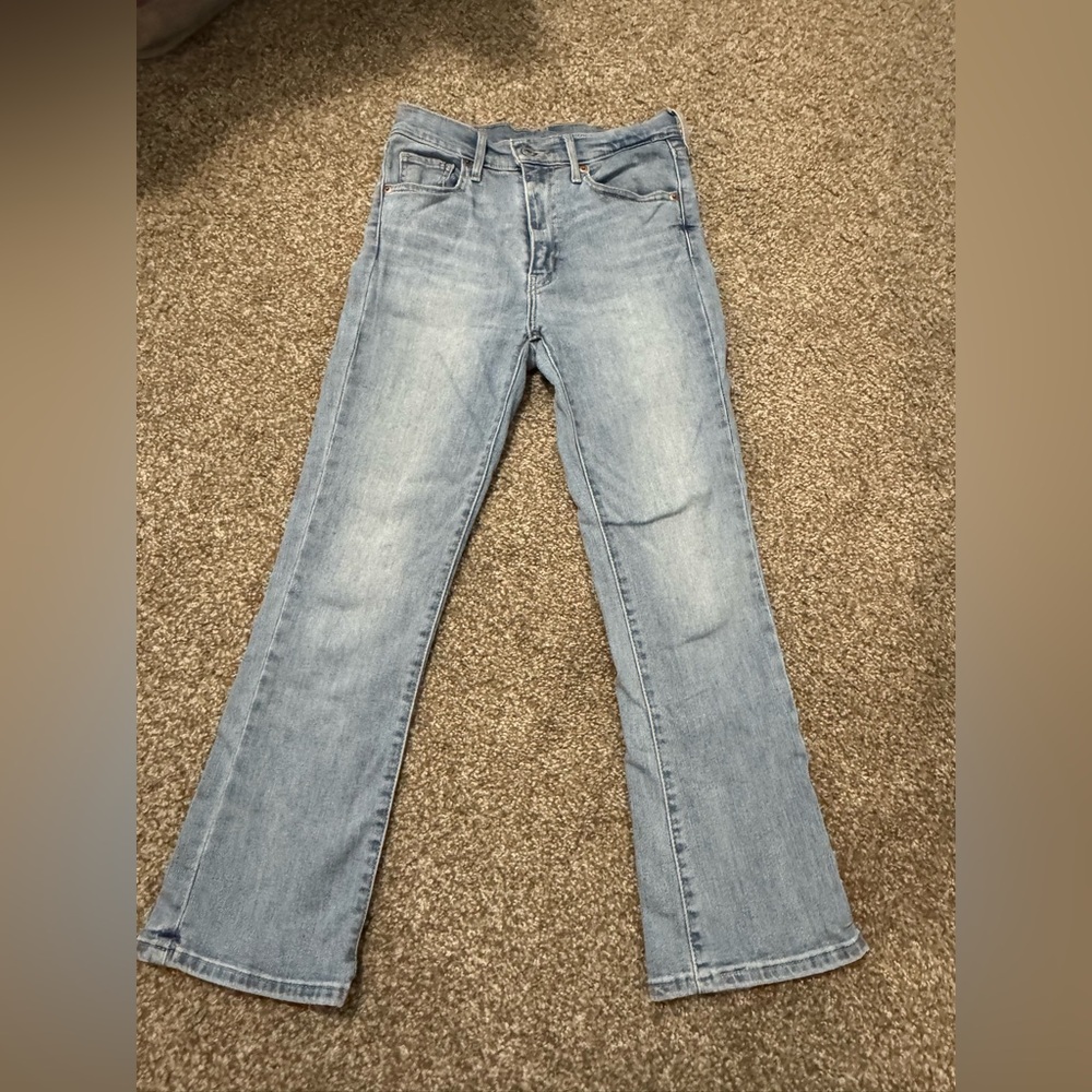 Levi’s ankle crop flare jeans